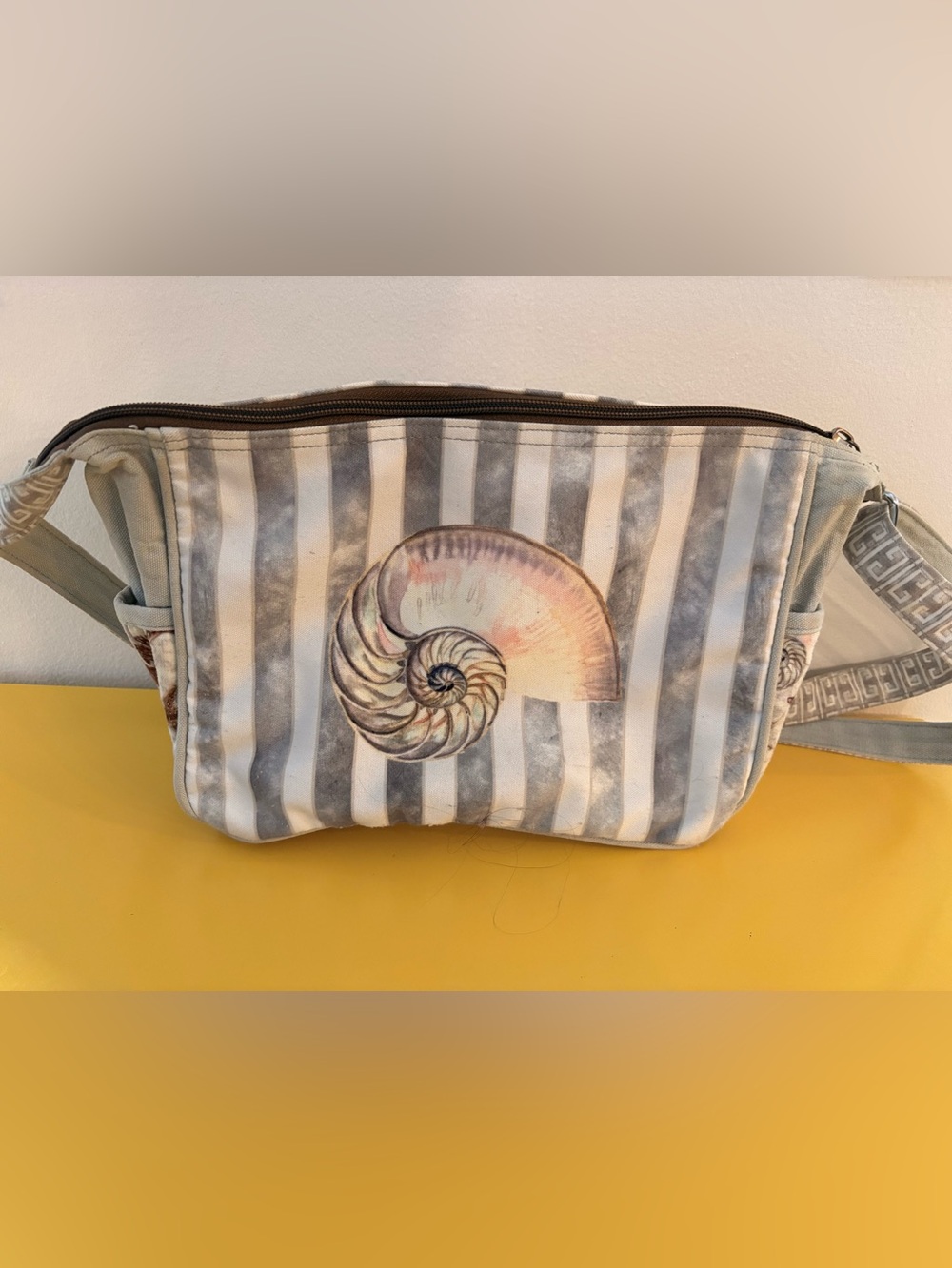 Audrey Jeanne Cotton Crossbody with Seashells